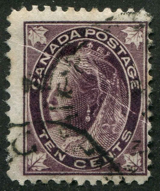 0073CA2504 - Canada #73 - Pre-Printing Crease