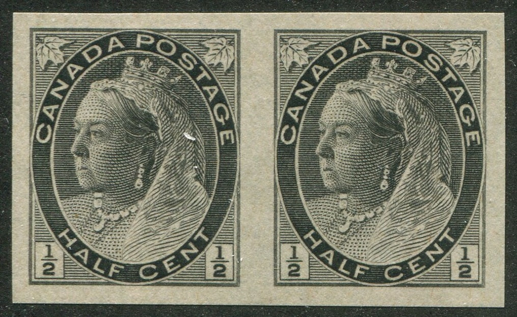 0074CA2604 - Canada #74iv Imperf Pair