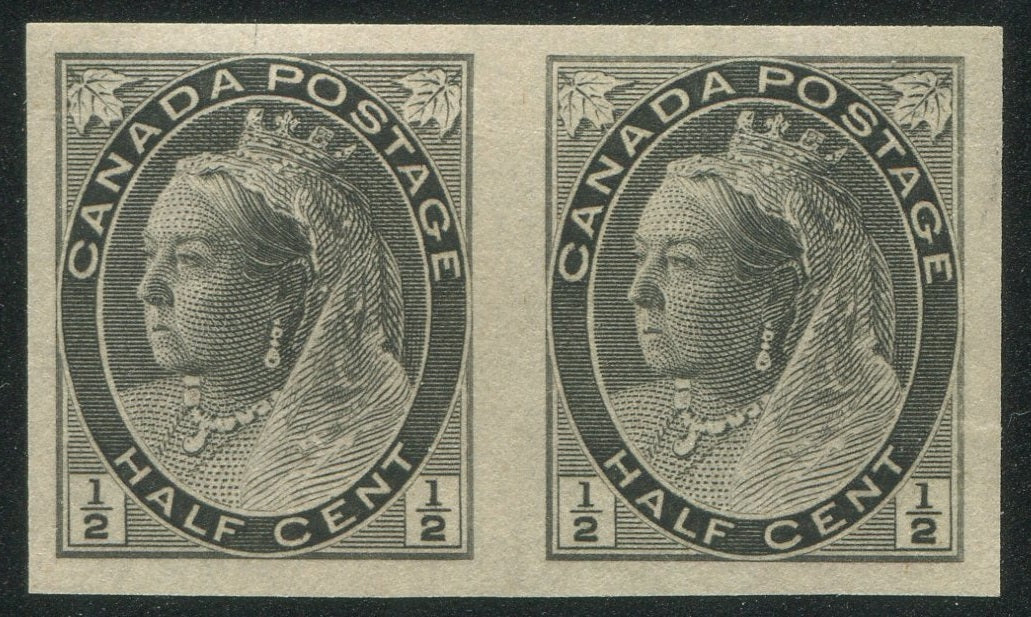 0074CA2308 - Canada #74v - Imperf Pair