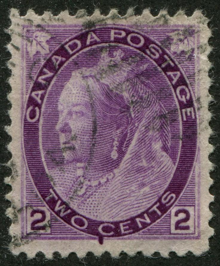 0076CA2308 - Canada #76iv - Used &#39;C-Flaw&#39;