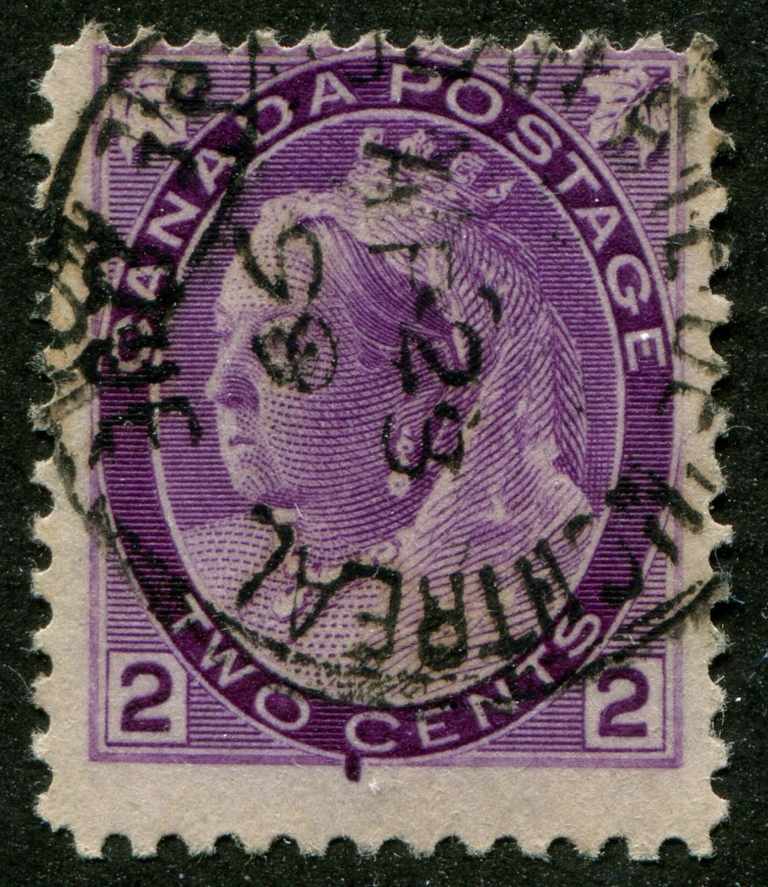 0076CA2601 - Canada #76iv - Used 'C-Flaw'