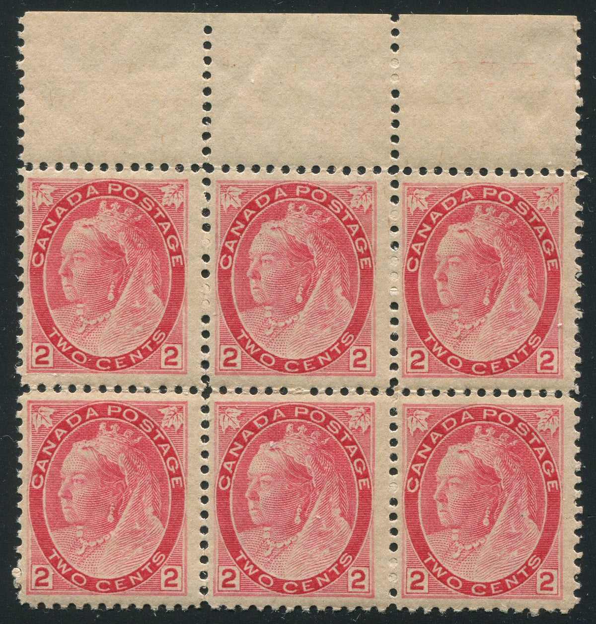 0077CA2603 - Canada #77 Plate Block of 6