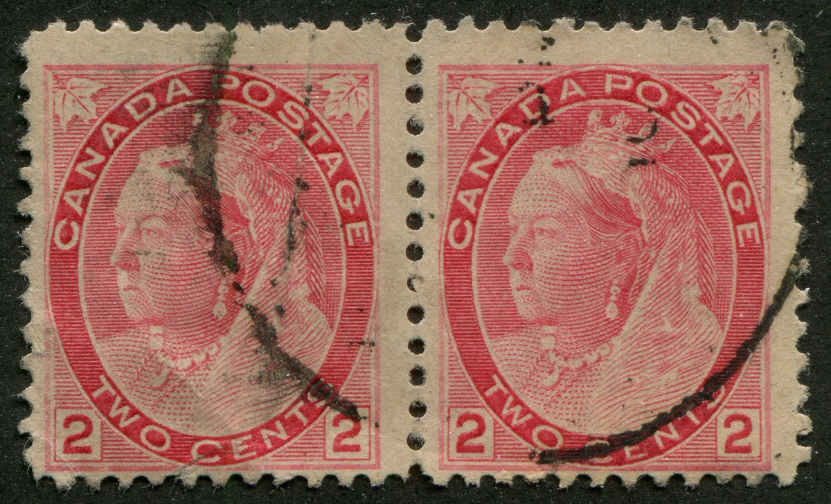 0077CA2306 - Canada #77 - Used Pair, Major Re-Entry