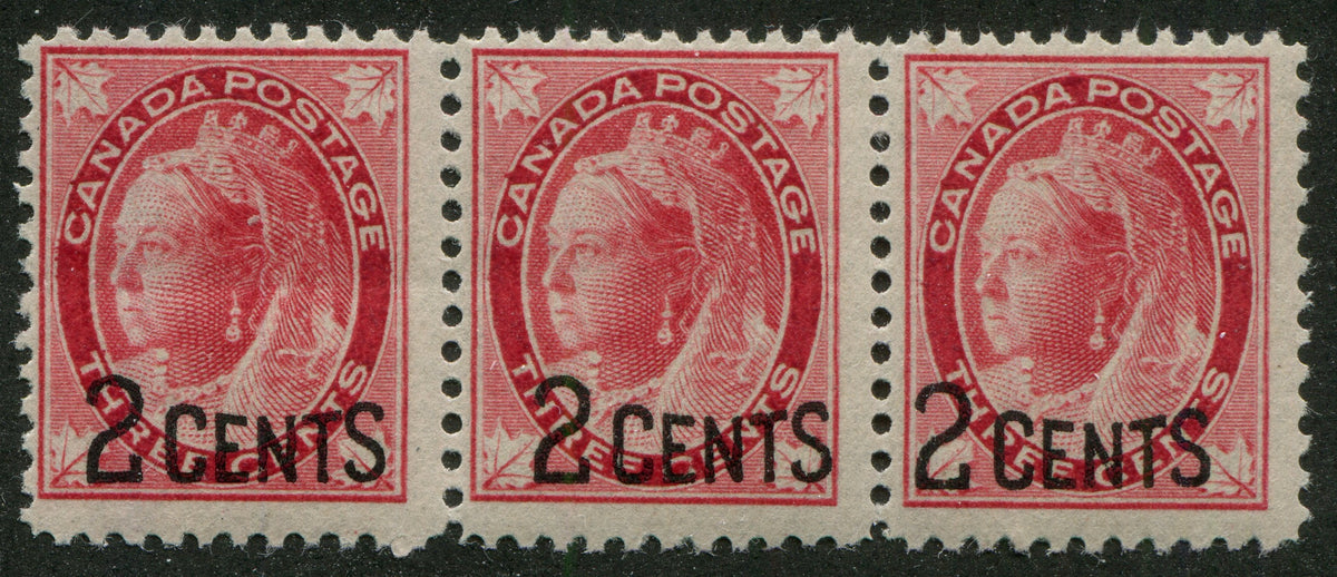 0087CA2308 - Canada #87i - Mint &#39;Narrow Spacing&#39; Strip of 3