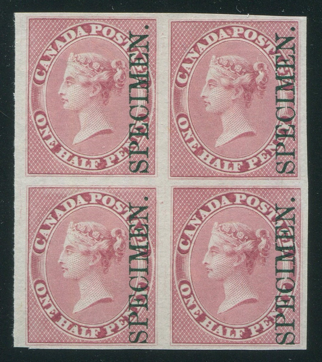 0008CA2509 - Canada #8Pi - Plate Proof Block of 4