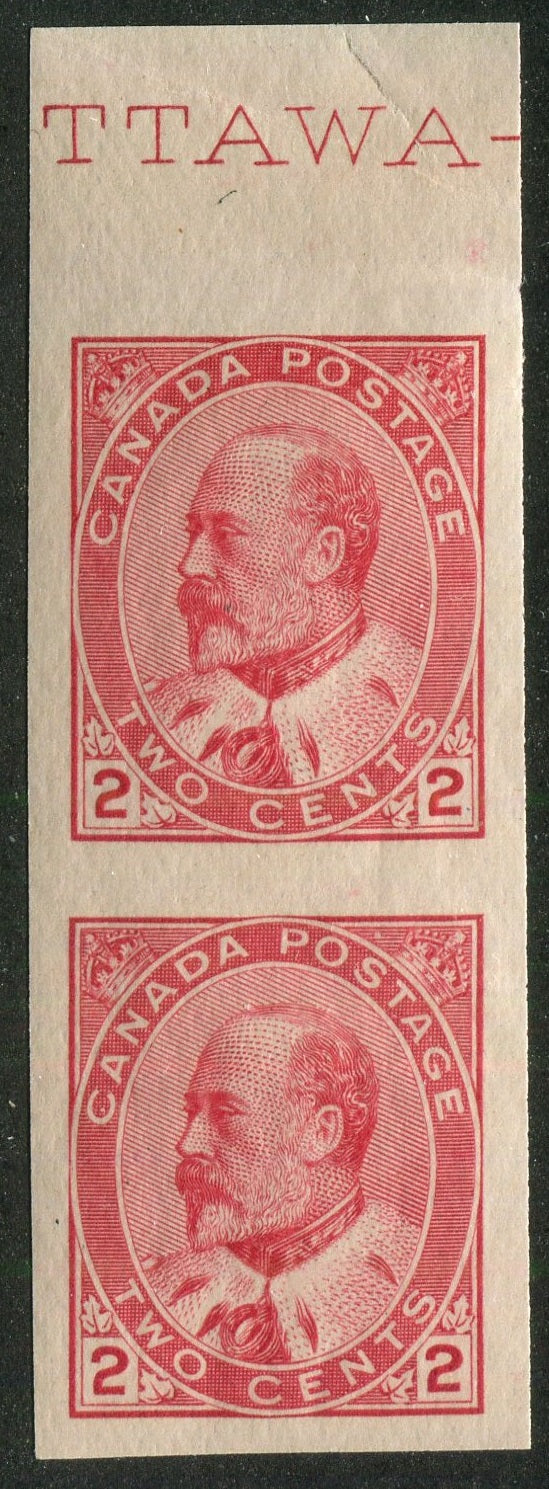 0090CA2511 - Canada #90A Imperf Pair