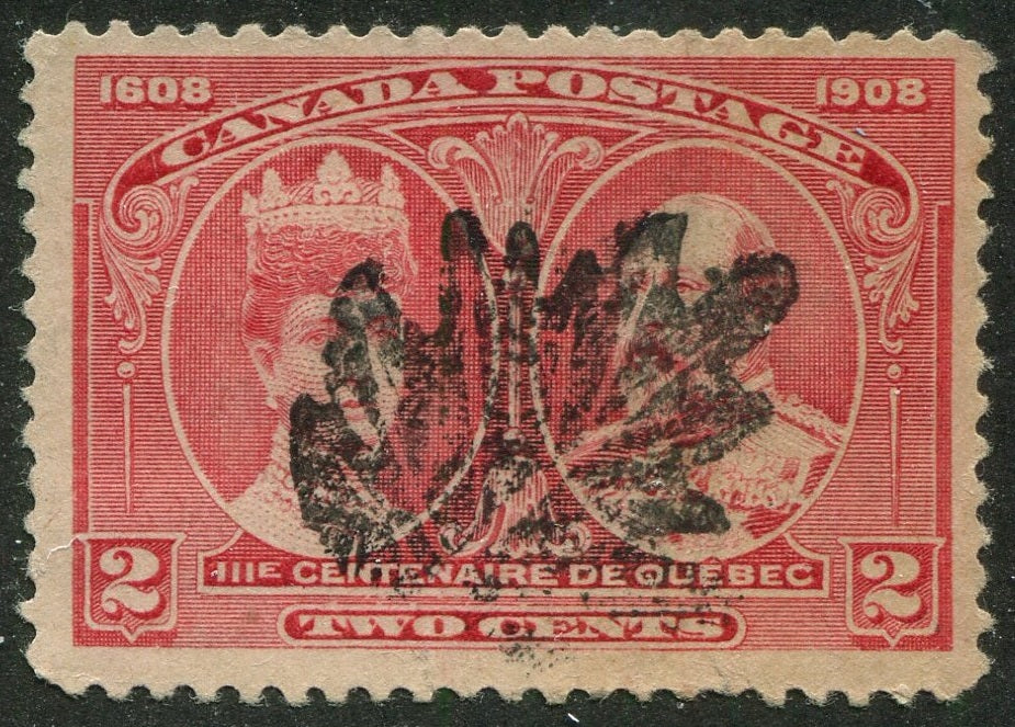 0098CA2509 - Canada #98, Fancy Leaf Cancel