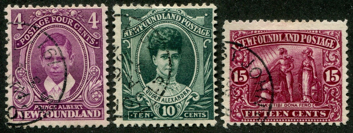 0107NF2603 - Newfoundland #107, 112, 114 - Used