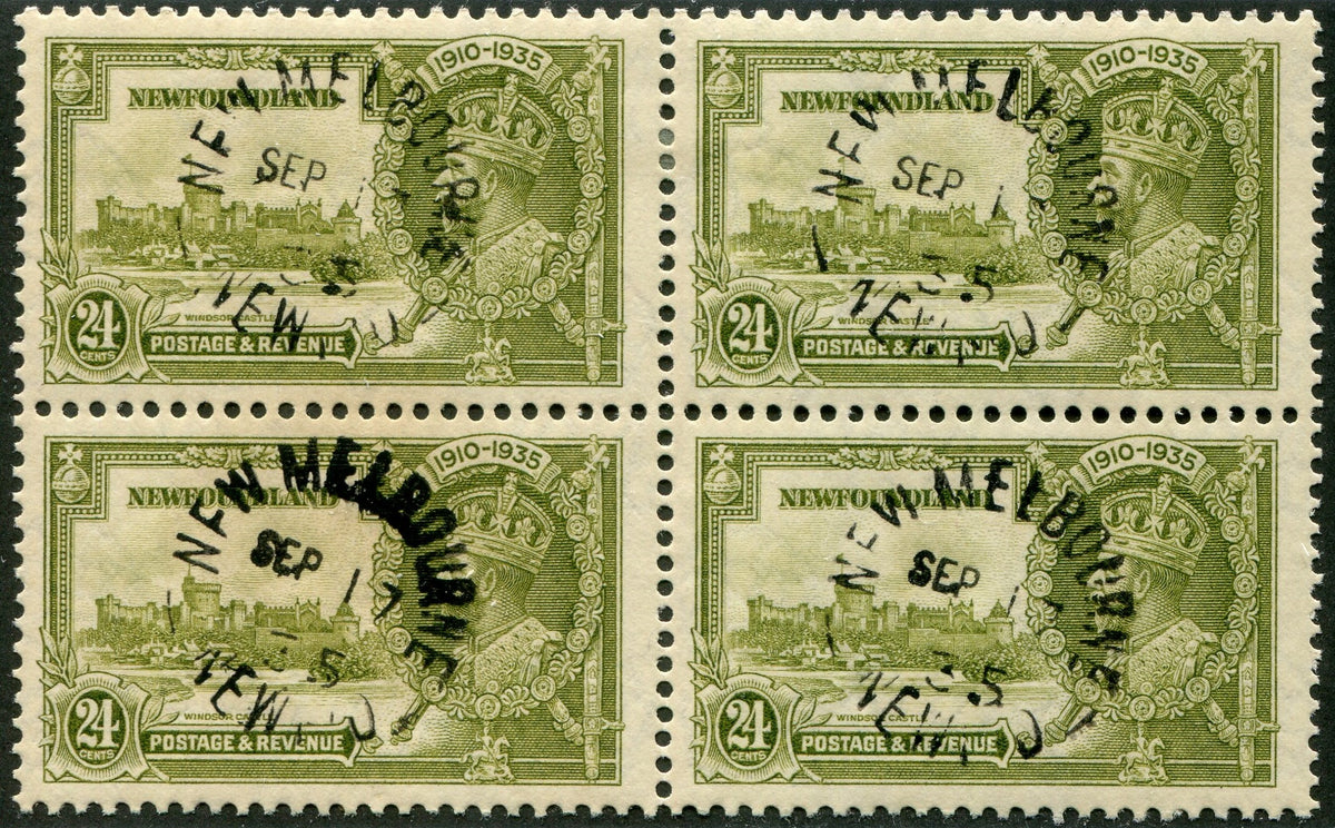 0229NF2608 - Newfoundland #229 - Used Block of 4