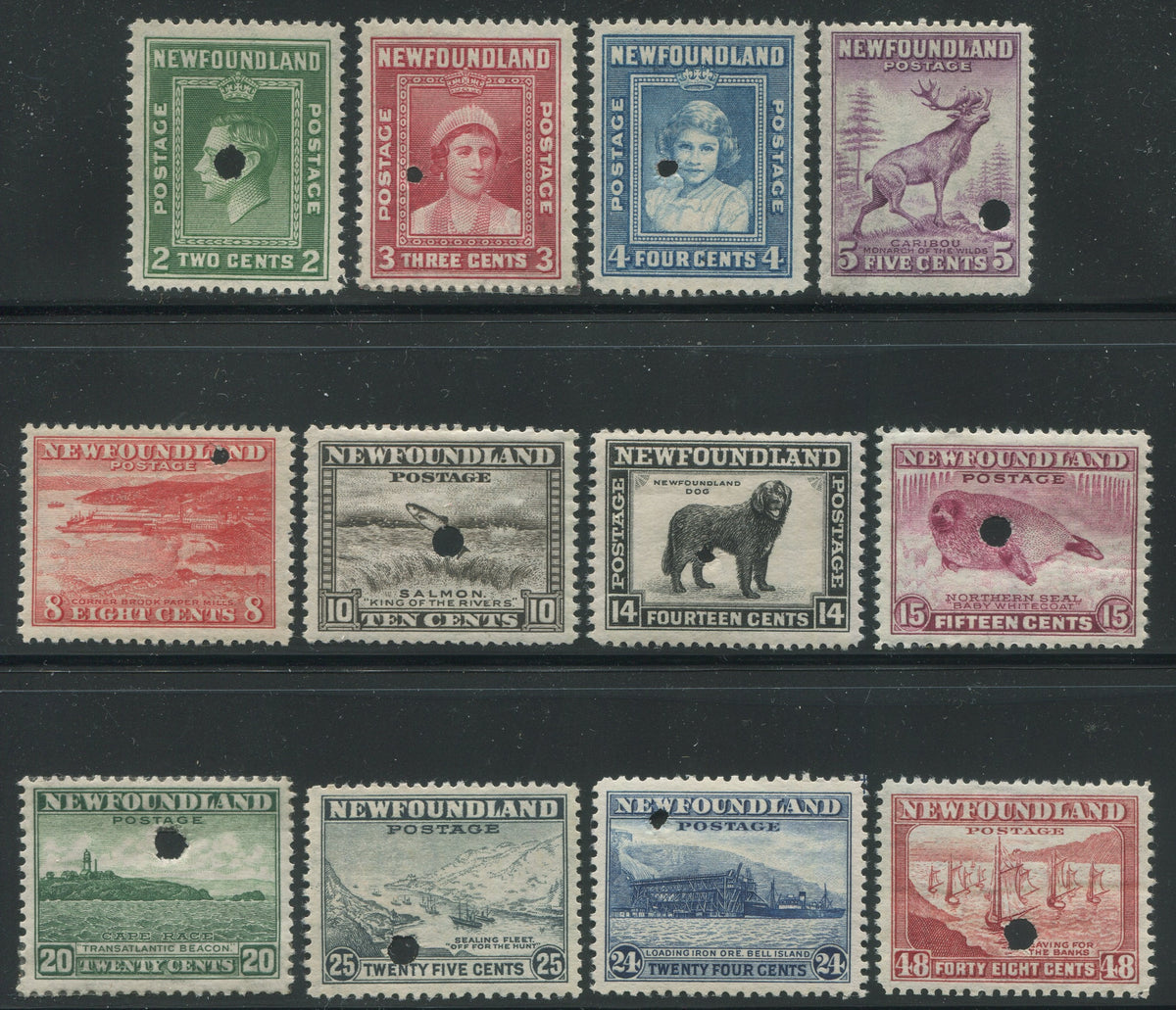 0254NF2306 - Newfoundland #254P-266P - Proofs