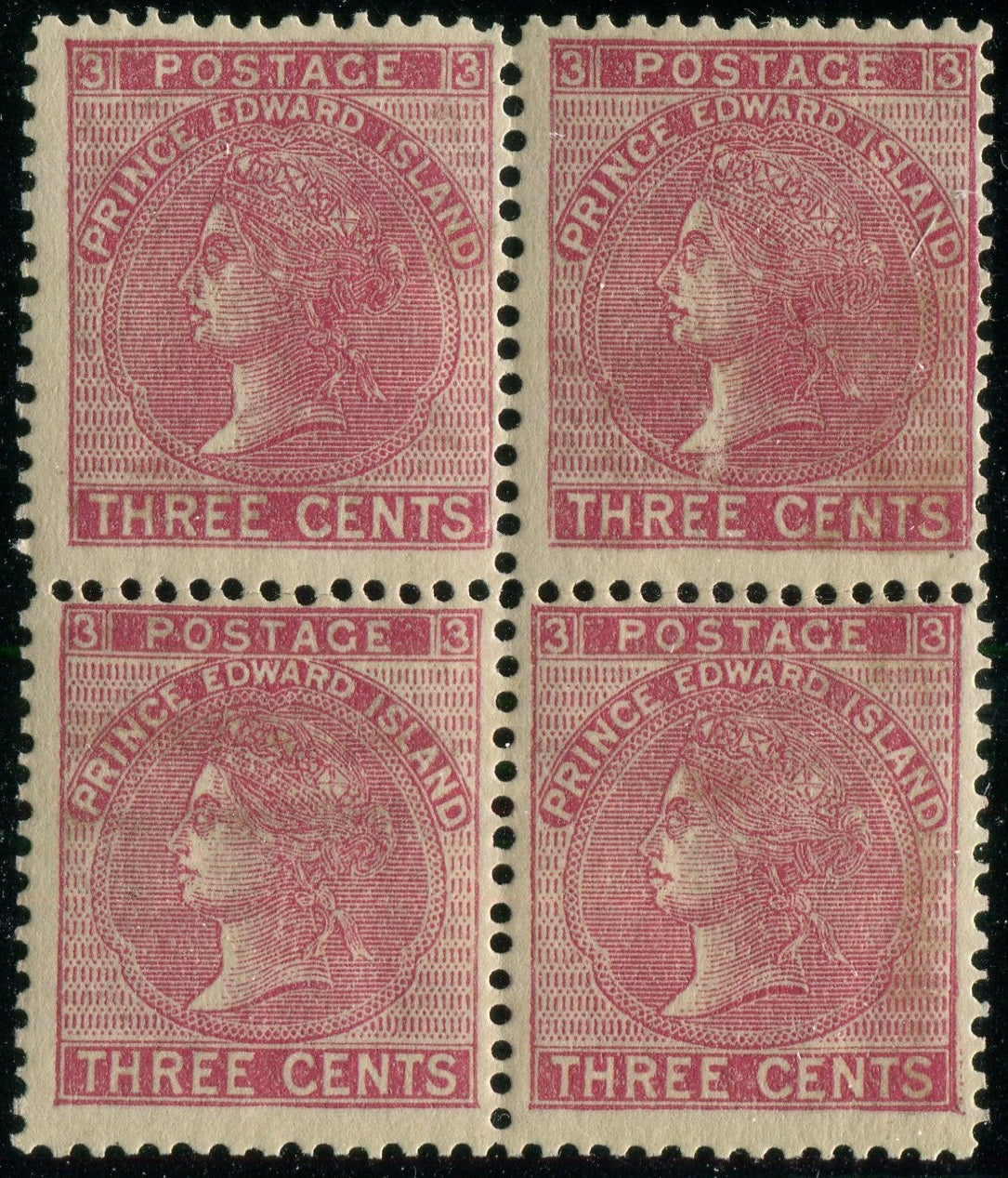0013PE2507 - Prince Edward Island #13 - Mint Block of 4