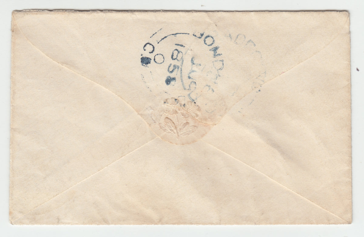 0004CA2405 - Canada #4c,ix - Cracked Plate Variety ON COVER