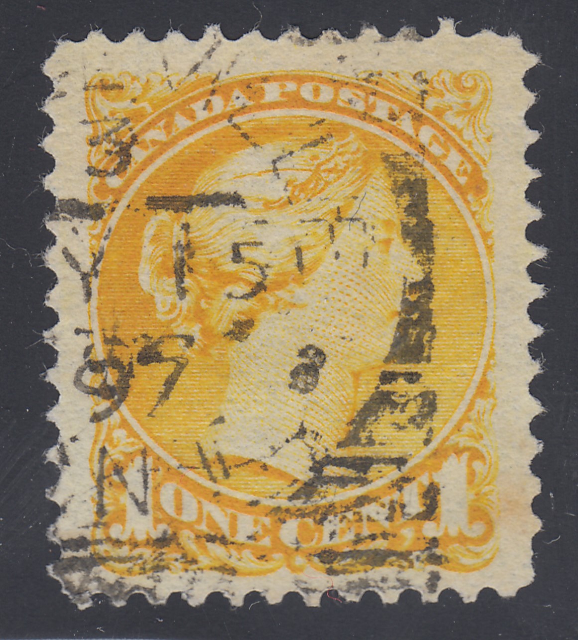 0035CA2201 - Canada #35viii - Used, &#39;Strand of Hair&#39; Variety