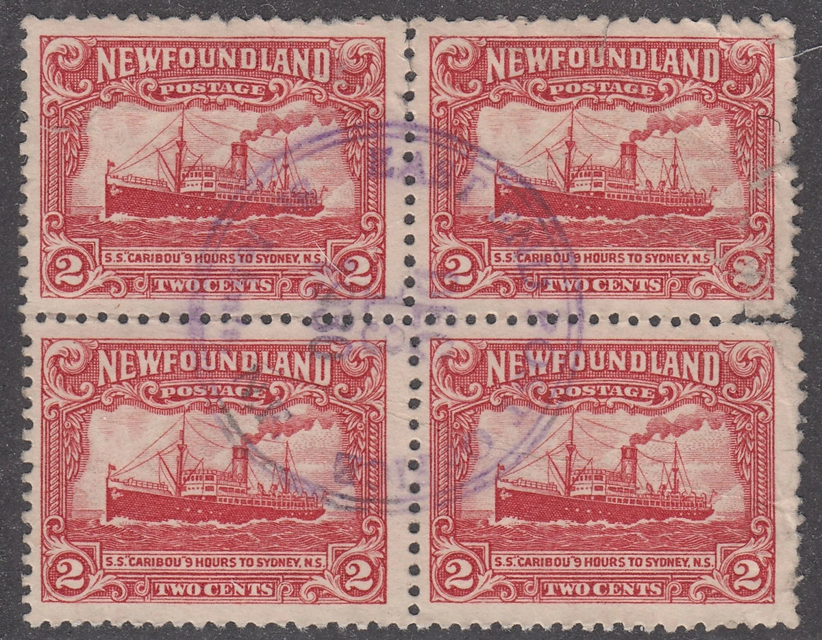 0164NF2102 - Newfoundland #164 Block - Used, Rare