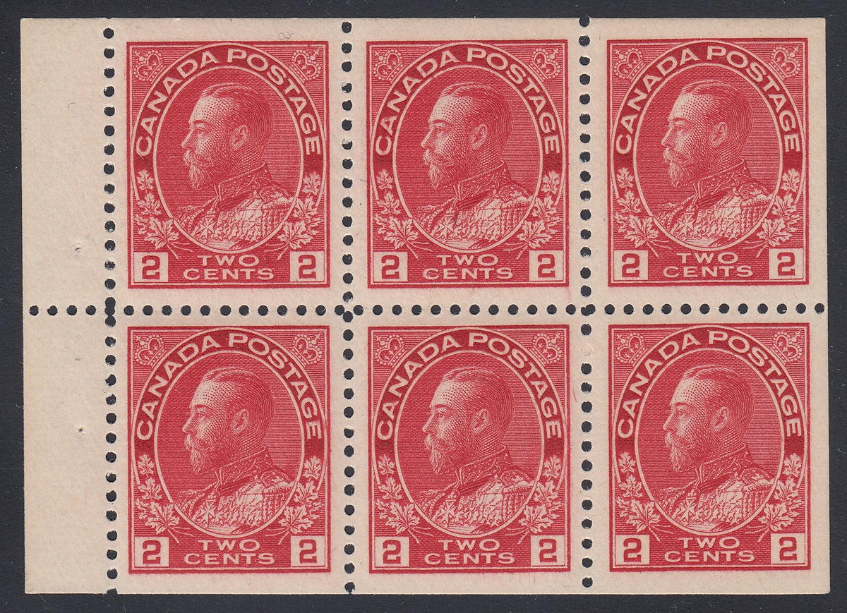 0106CA1806 - Canada #106a Mint Booklet Pane of 6