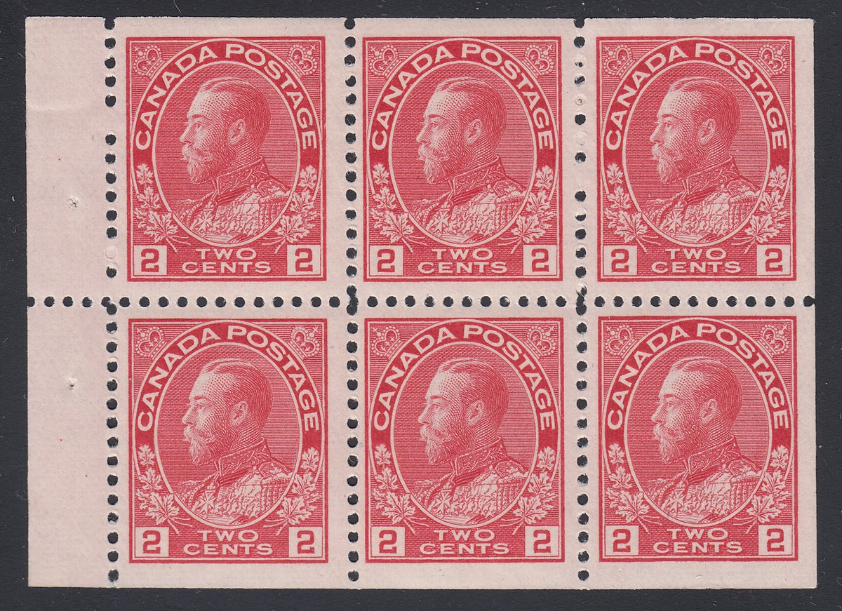 0106CA1807 - Canada #106a Mint Booklet Pane of 6