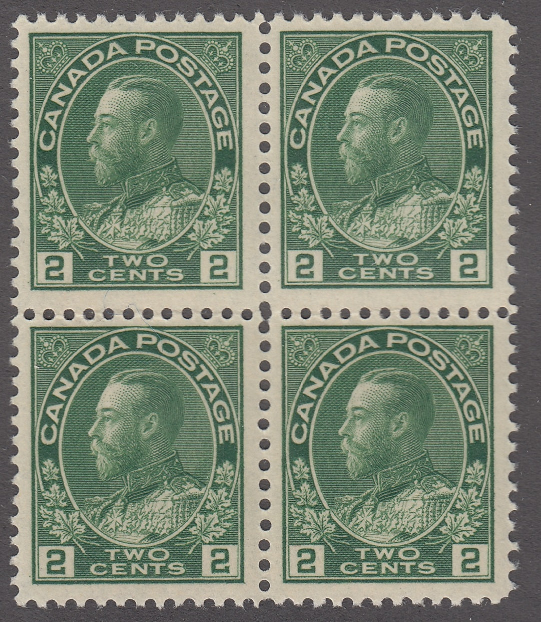 0107CA1801 - Canada #107e Block of 4