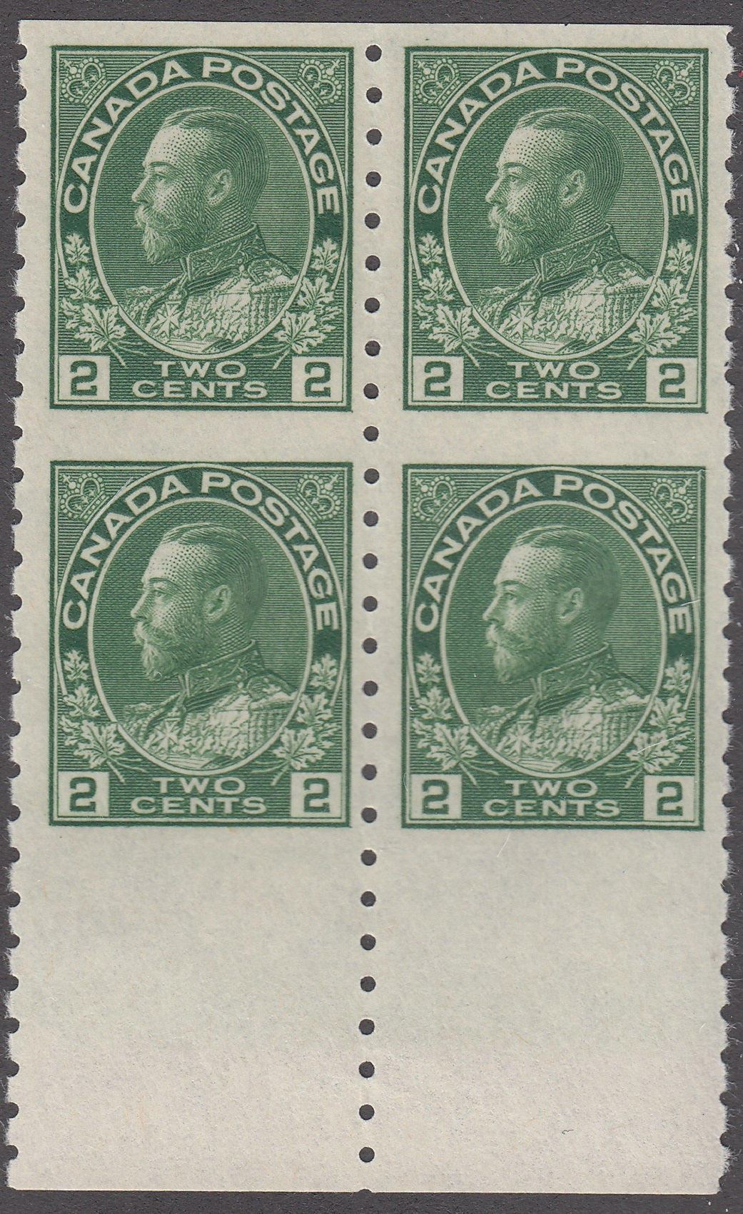 0128CA1801 - Canada #128a Block of 4