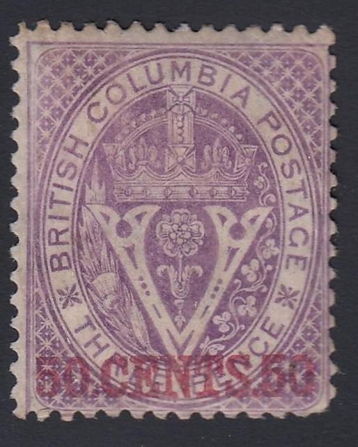 0012BC1806 - British Columbia #12 - Mint, w/Cert