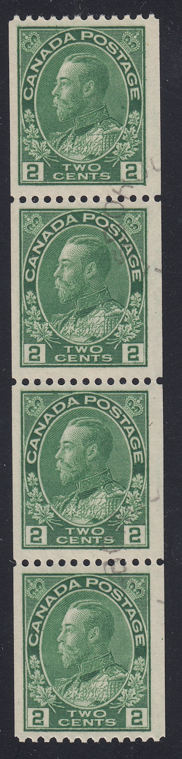 0133CA1711 - Canada #133 Used Strip of 4