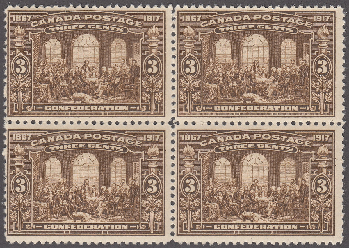 0135CA1801 - Canada #135 Block of 4