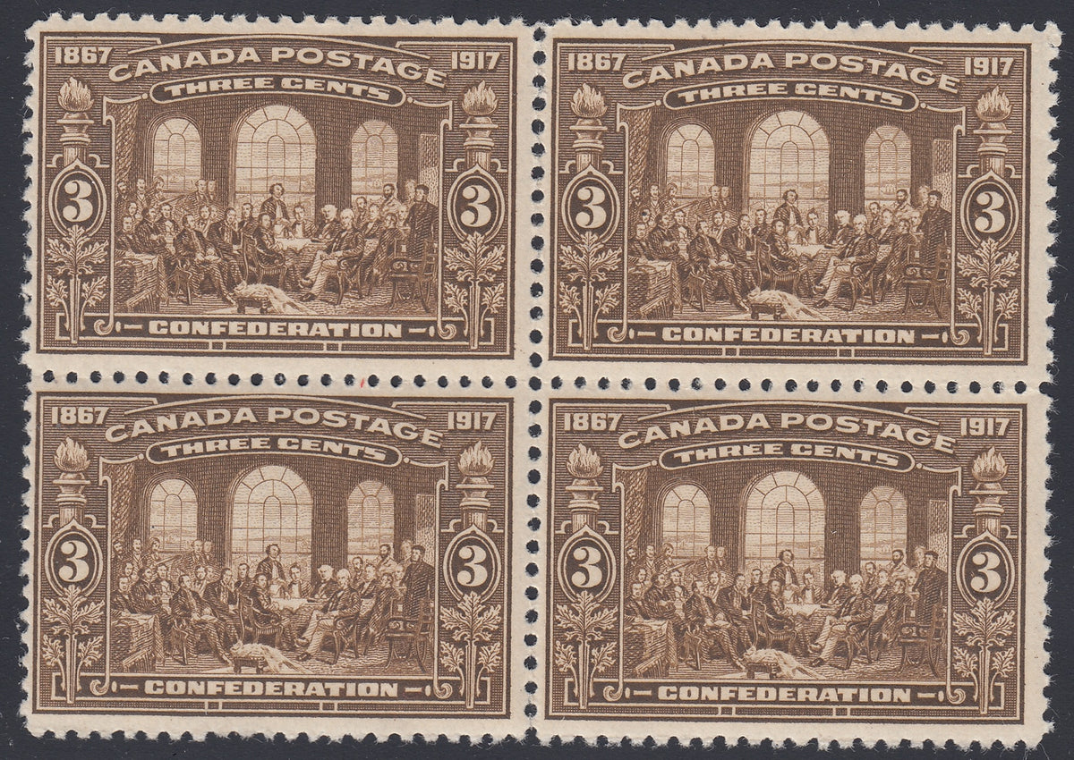 0135CA1801 - Canada #135 Block of 4