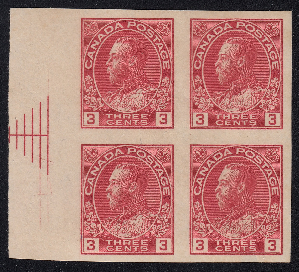 0138CA1805 - Canada #138i Block of 4