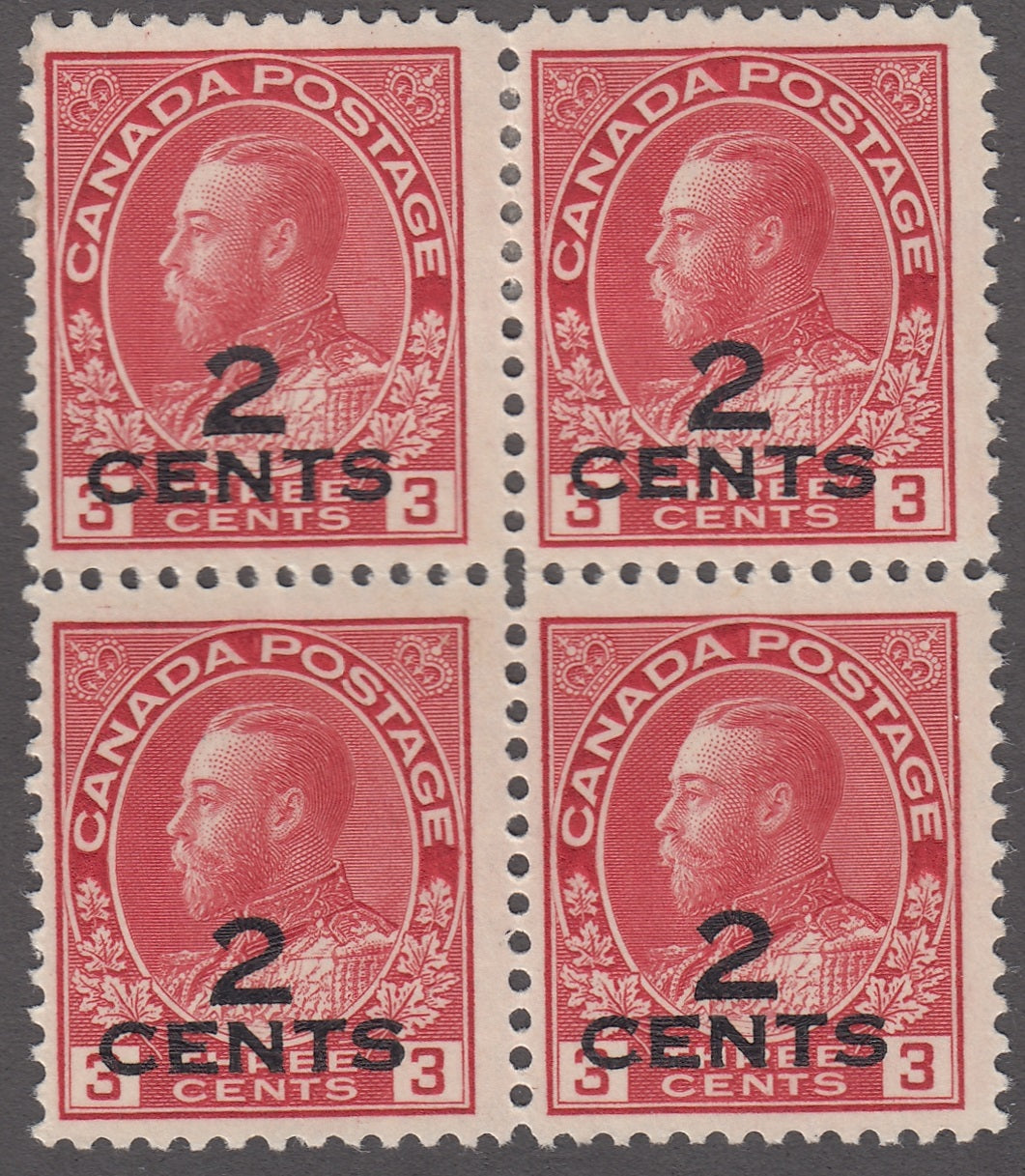 0140CA1801 - Canada #140 Block of 4