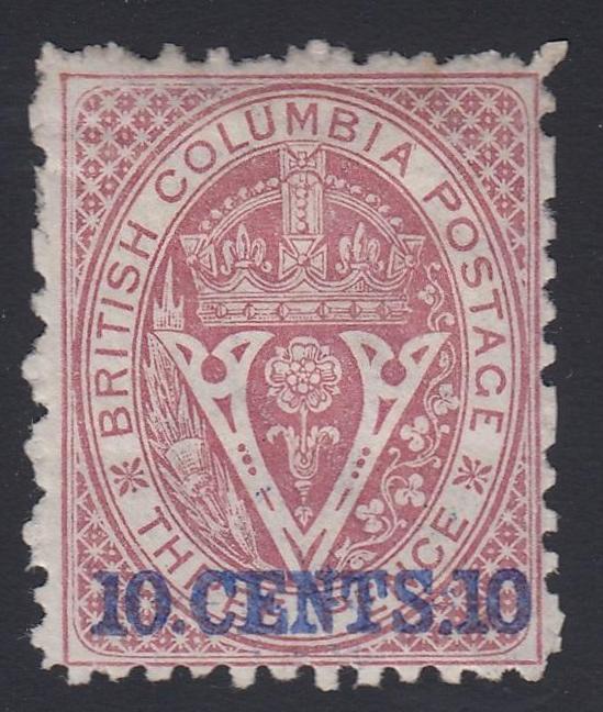 0015BC1806 - British Columbia #15 - Mint, w/Cert
