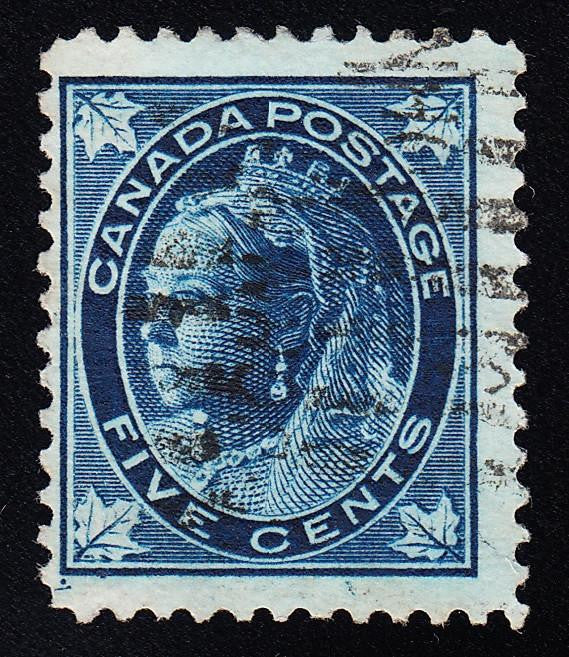 0070CA1708 - Canada #70ii - Used &#39;Guide Dot&#39; and Plate Scratch