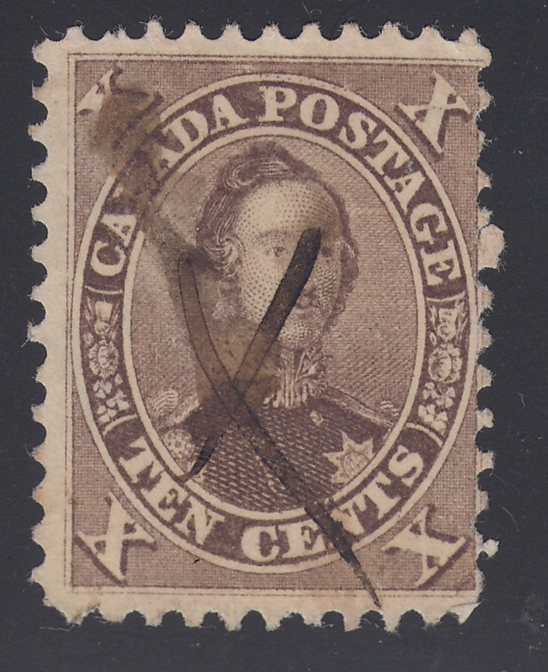 0017CA1709 - Canada #17b,iv - Used &#39;String of Pearls&#39;