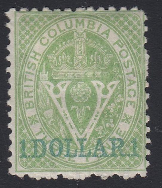 0018BC1806 - British Columbia #18 - Mint, w/Cert