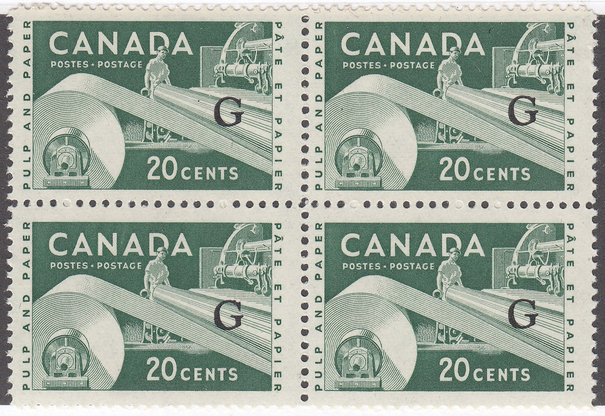 0393CA2101 - Canada O45ai Block - Mint