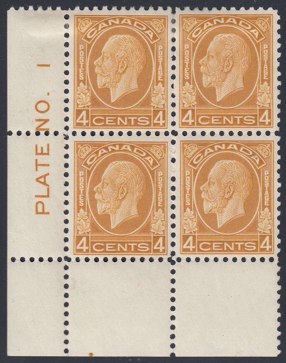 0198CA1801 - Canada #198 Plate Block