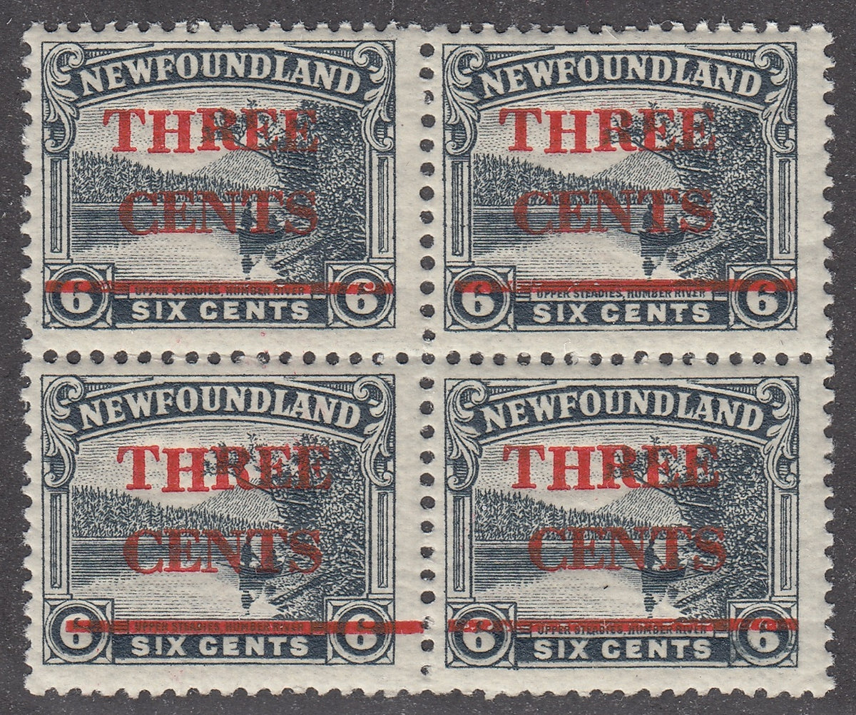 0160NF2101 - Newfoundland #160iii Block - Mint