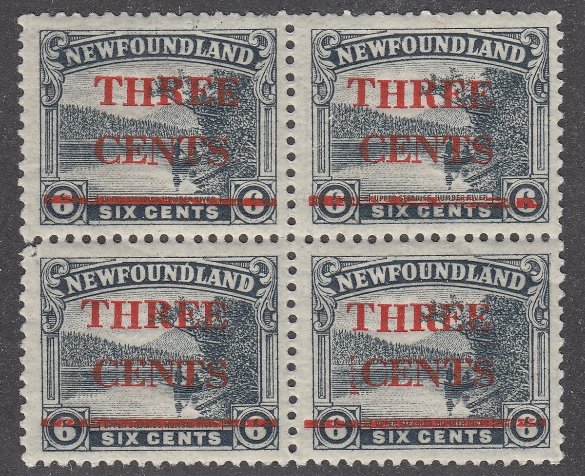 0160NF2101 - Newfoundland #160iii Block - Mint