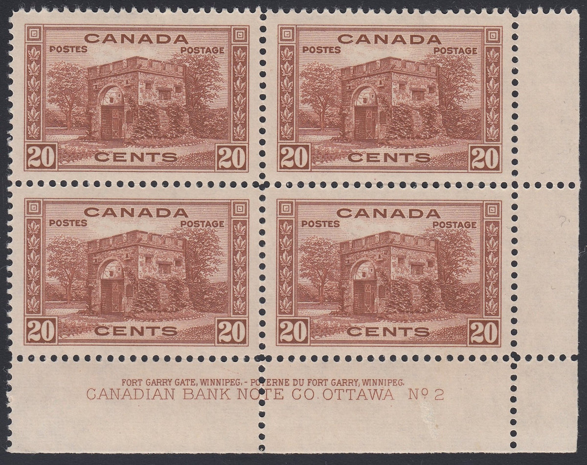 0243CA1807 - Canada #243 Plate Block of 4