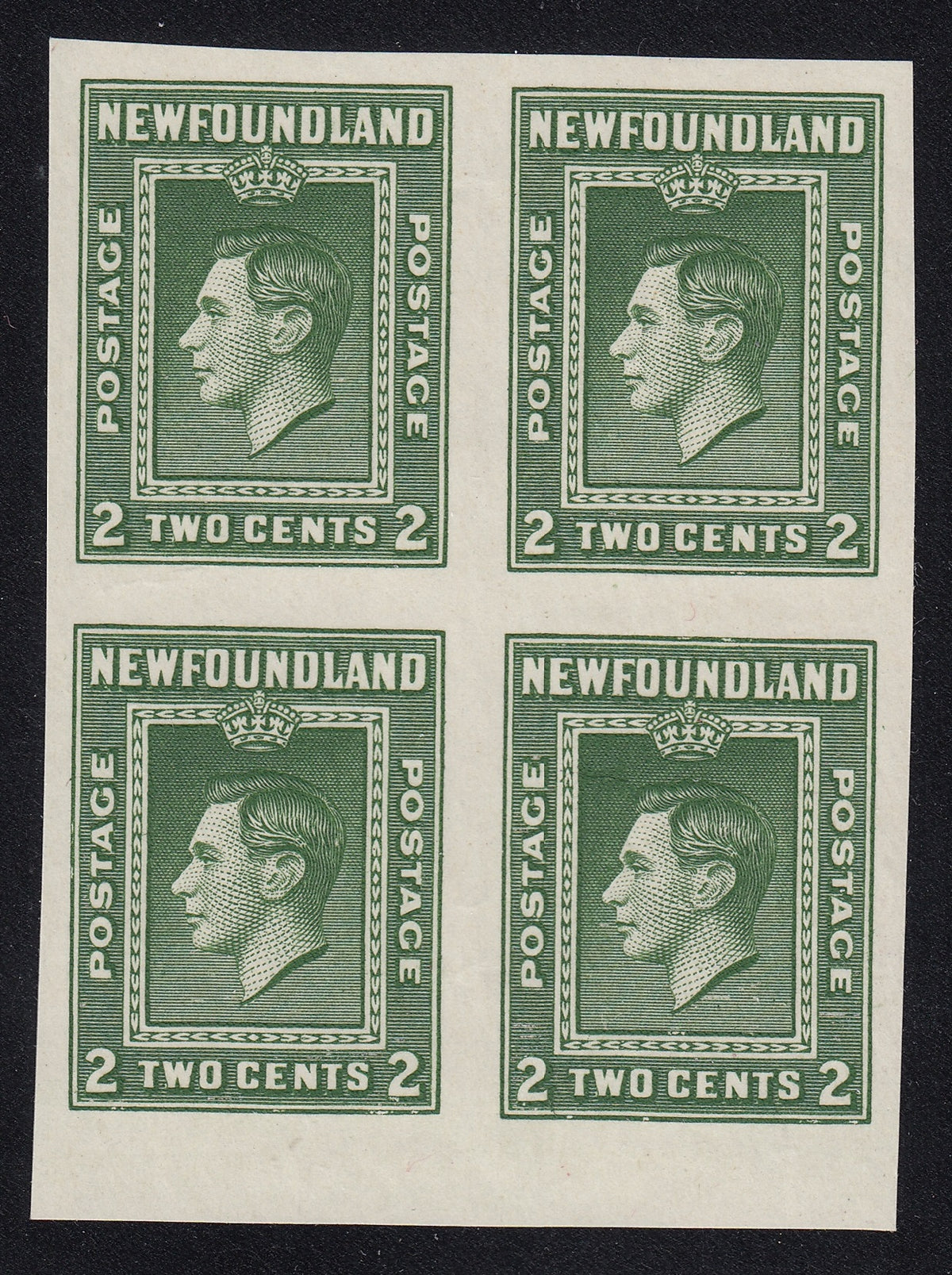 0245NF1712 - Newfoundland #245a - Mint Imperf Block of 4