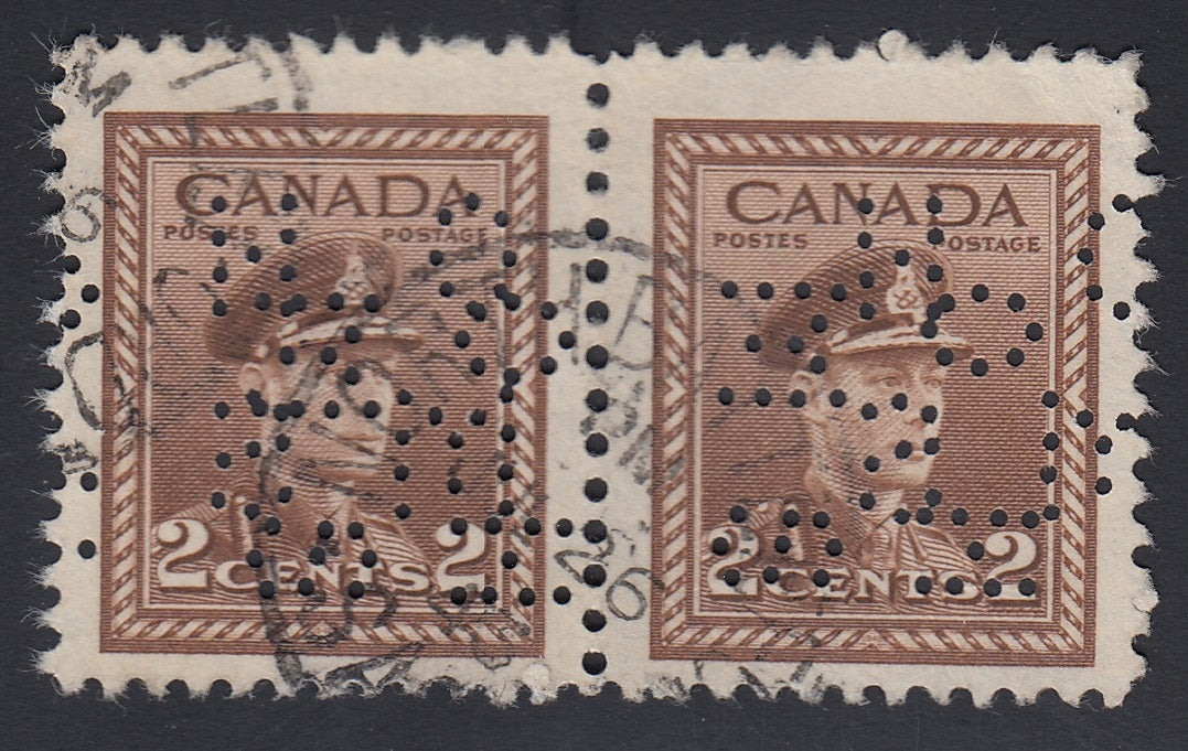 0311CA1712 - Canada O250 &#39;B&#39; &amp; &#39;F&#39; - Used Pair  DOUBLE