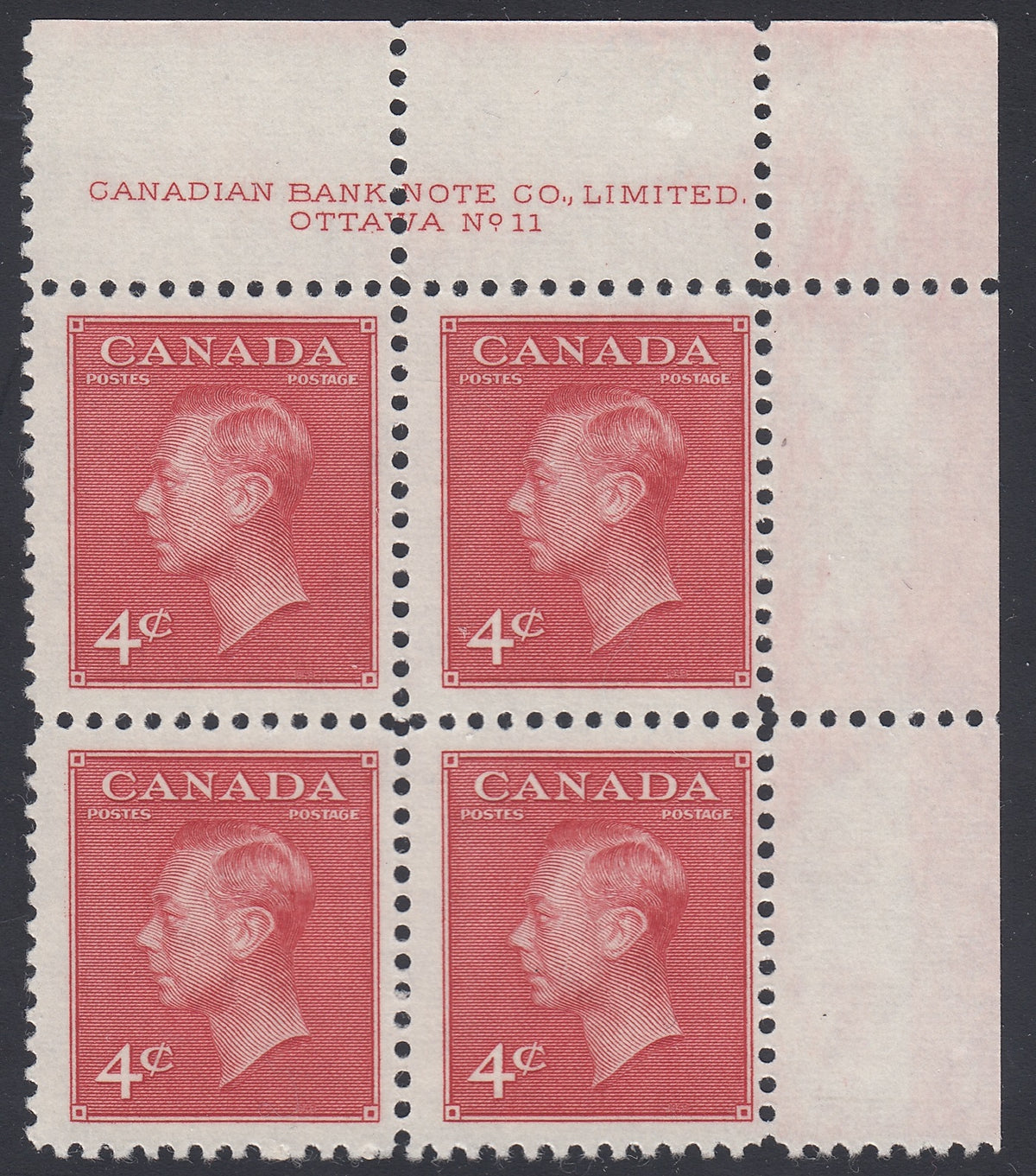 0287CA1801 - Canada #287 Plate Block