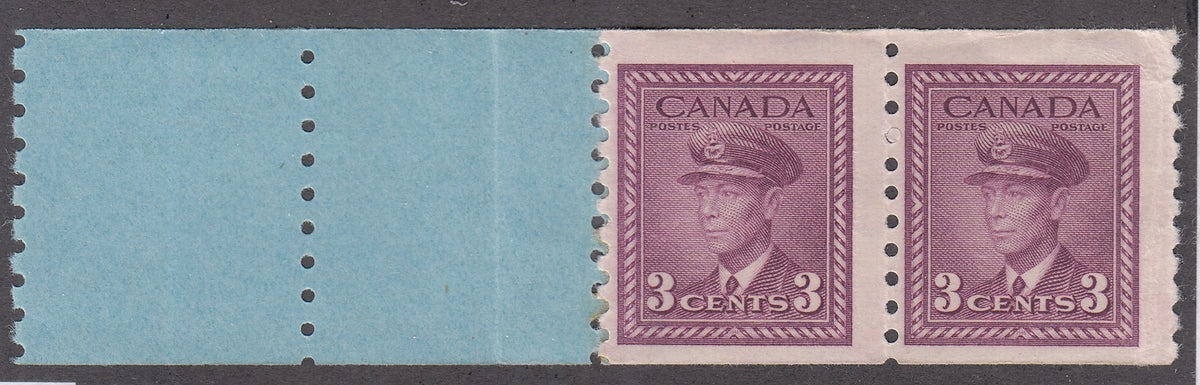 0280CA2102 - Canada #280 - Mint Coil Pair Start Strip