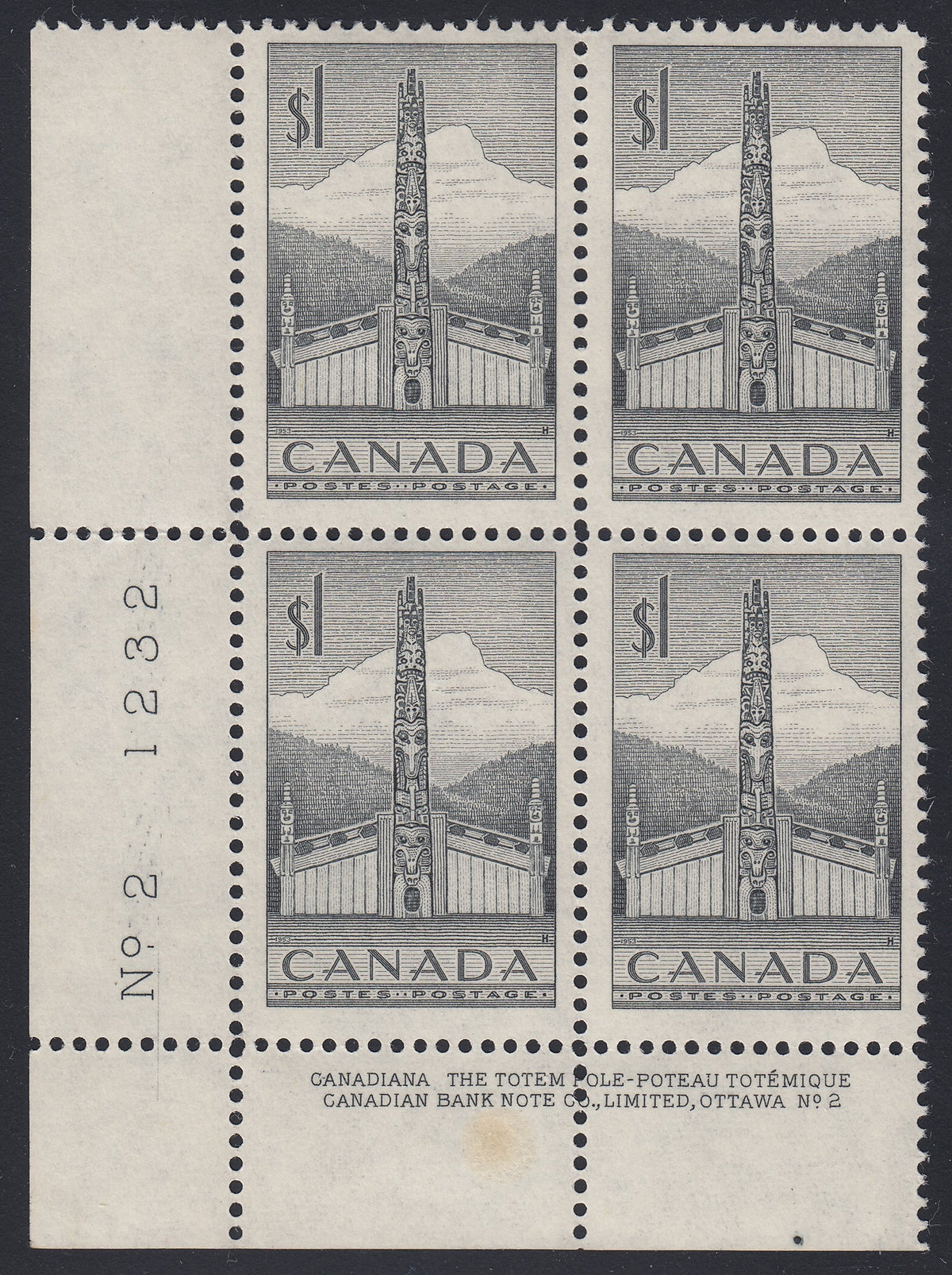 0321CA1807 - Canada #321 Plate Block