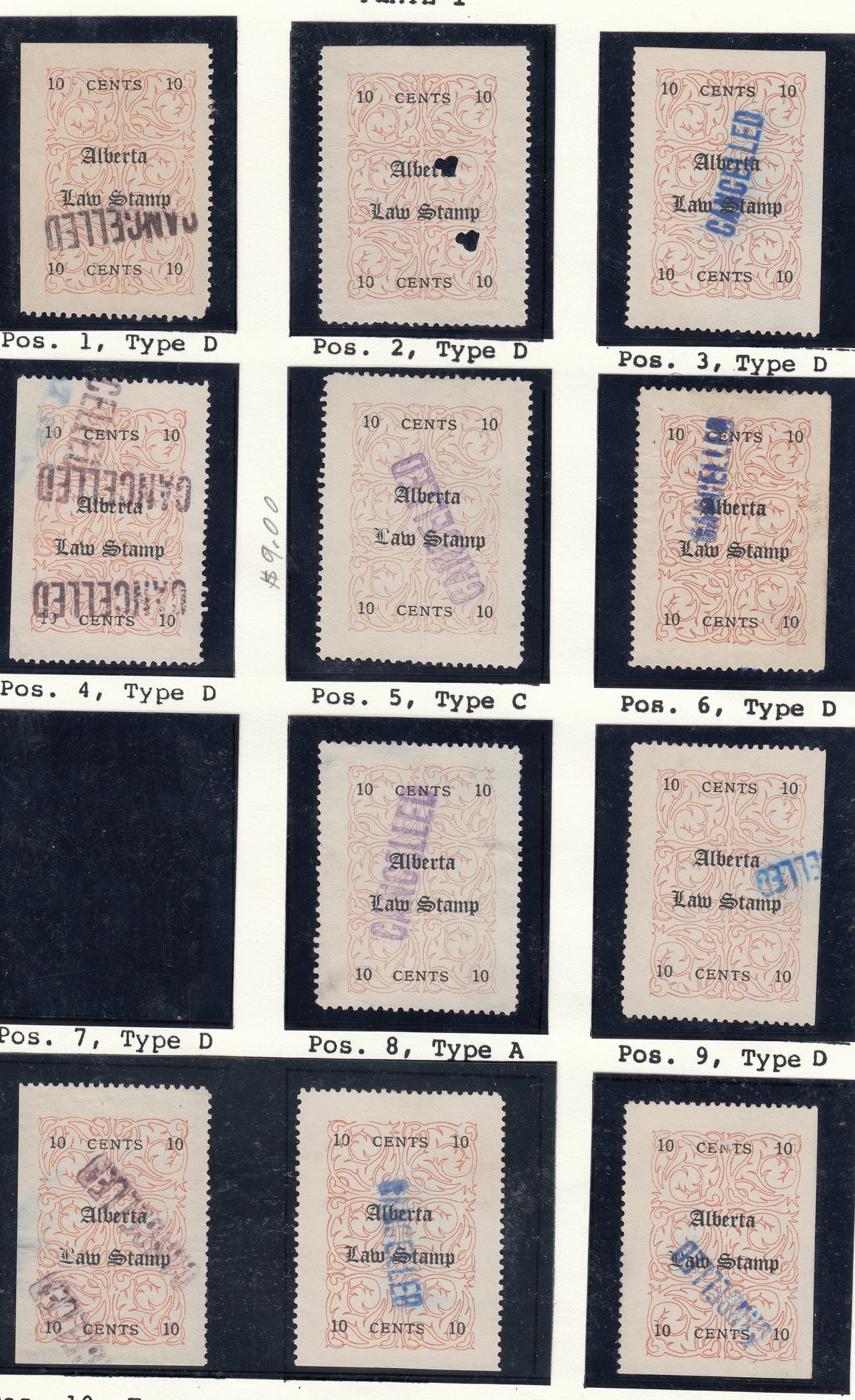 0004AL2101 - AL4 (L, d) - Used, Partially Reconstructed Sheet