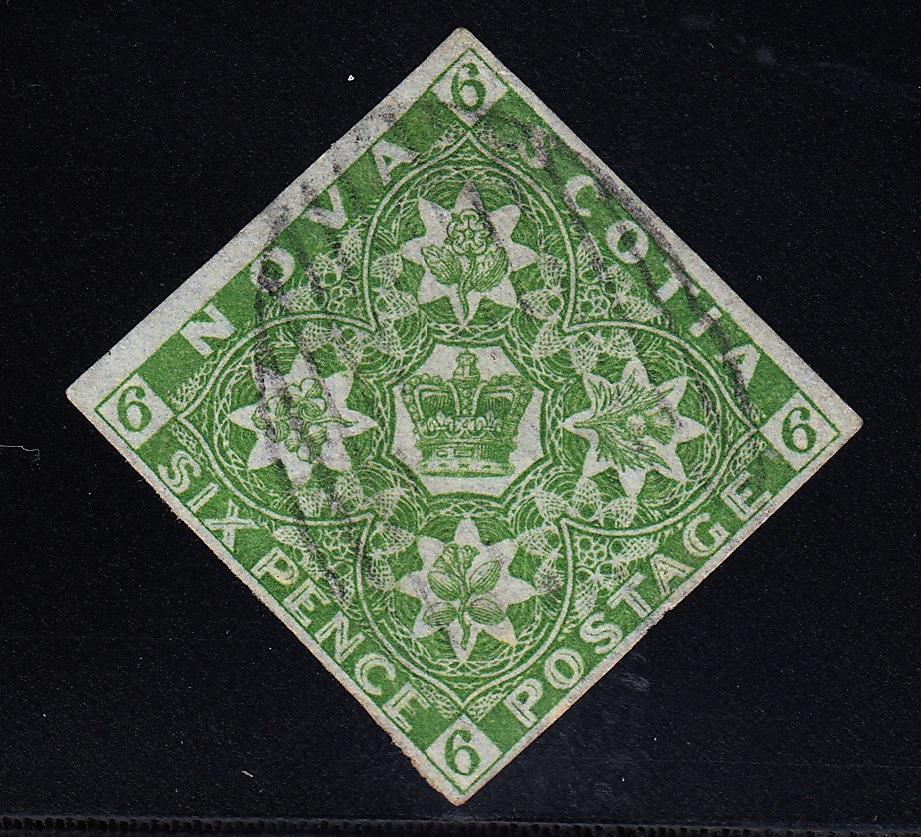 0004NS1708 - Nova Scotia #4 - Used - Deveney Stamps Ltd. Canadian Stamps