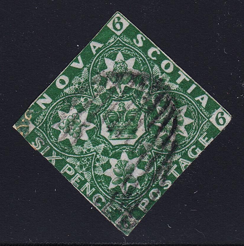 0005NS1708 - Nova Scotia #5 - Used - Deveney Stamps Ltd. Canadian Stamps
