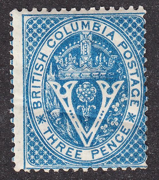 0007BC1707 - British Columbia #7 - Mint - Deveney Stamps Ltd. Canadian Stamps