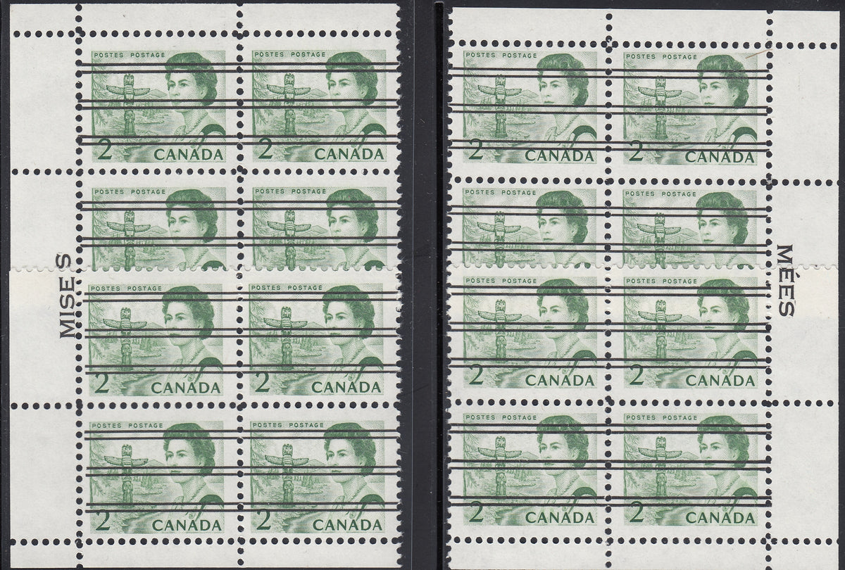 0455CA1801 - Canada #455xx - Mint Matched Set of 4 Corner Blocks