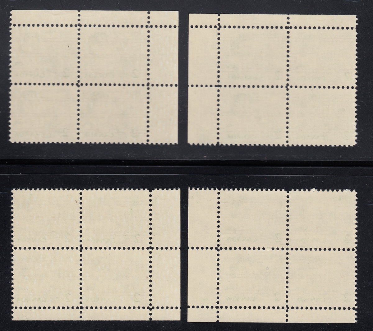 0455CA1806 - Canada #455xx - Mint Matched Set of 4 Corner Blocks