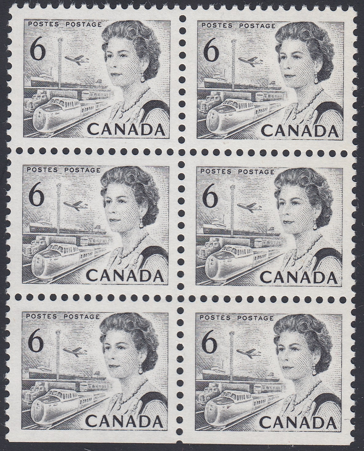 0460CA1801 - Canada #460ii Mint Block of 6