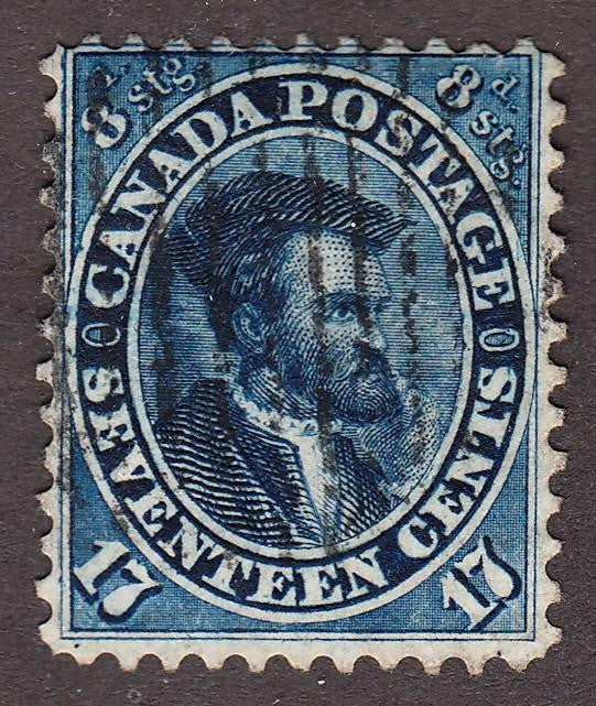 0019CA1708 - Canada #19ii - Used Major Re-Entry